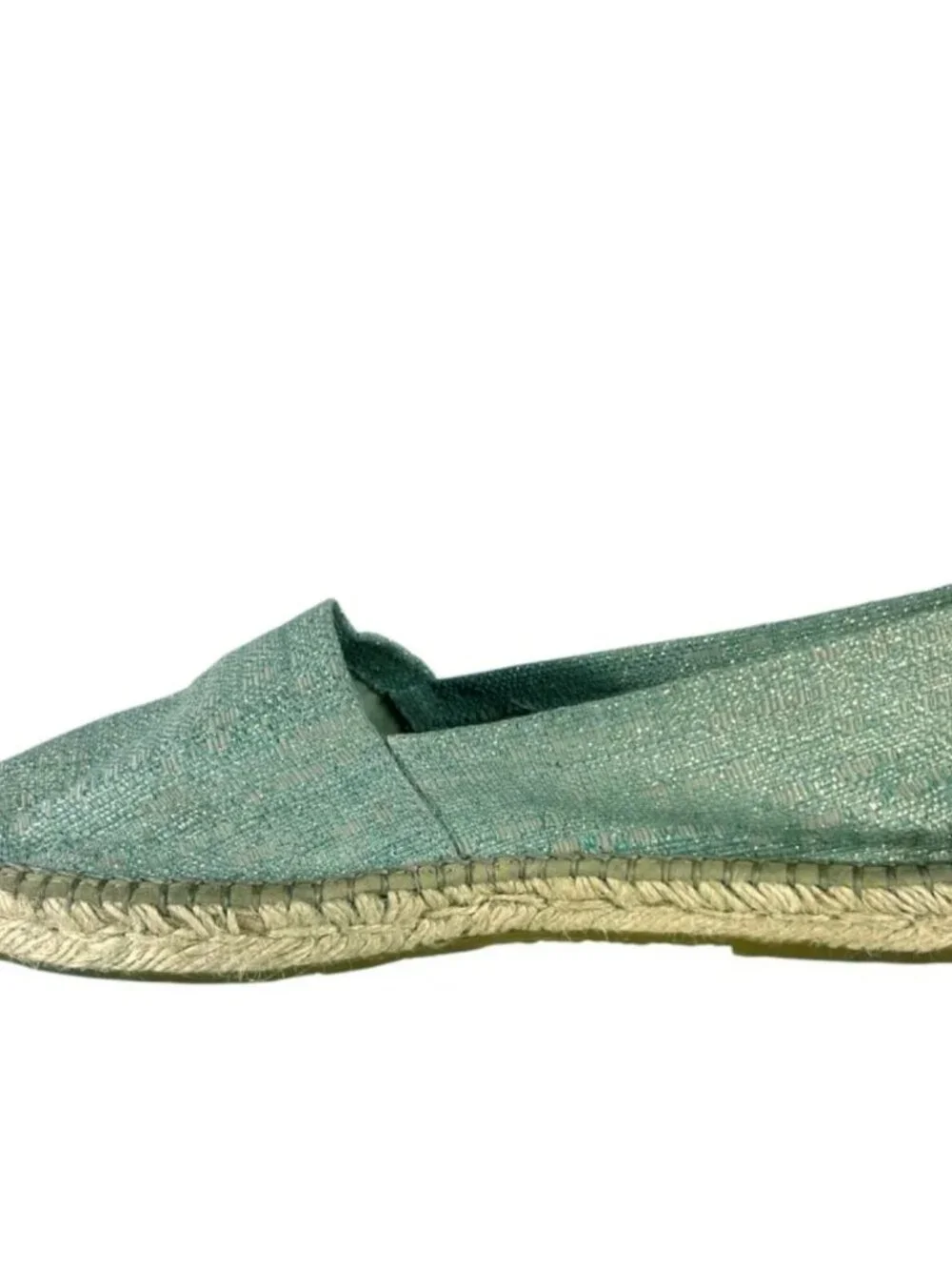 Ilse Jacobsen Slip-On Jute Espadrilles in Metallic Blue Size EU 41 US 10.5 - 11
